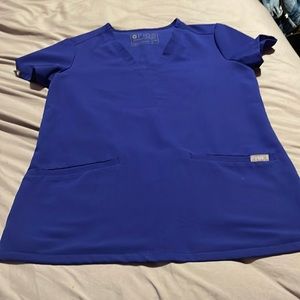 FIGS blue scrub top